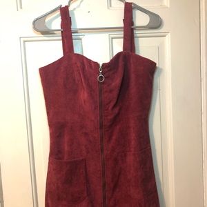 Red Zip-up dress